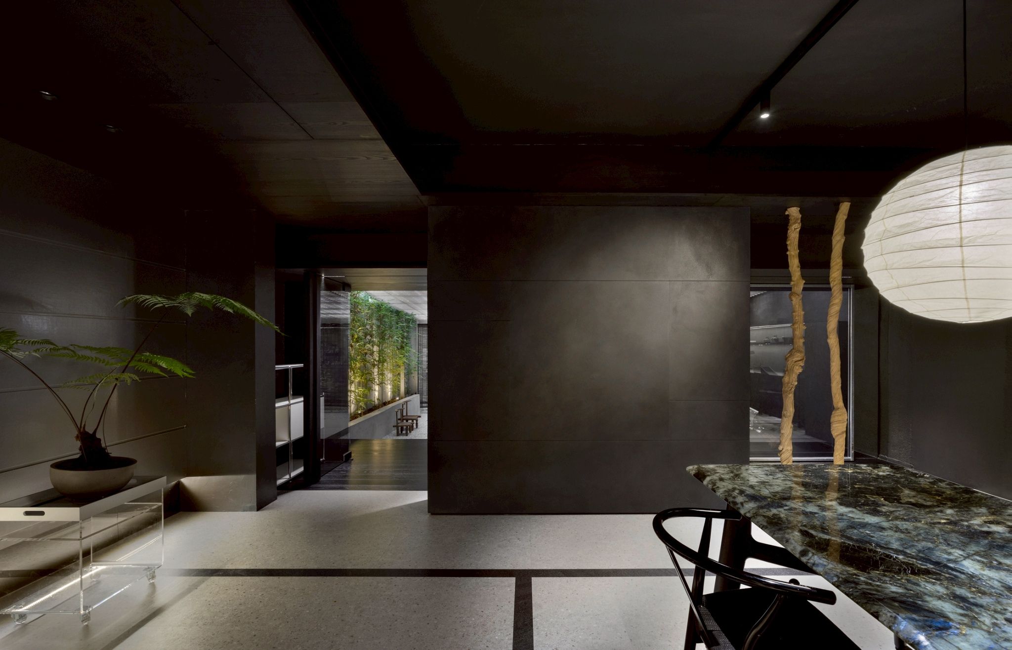 HONEXT boards cladding central island in modern private residence in Taiwan