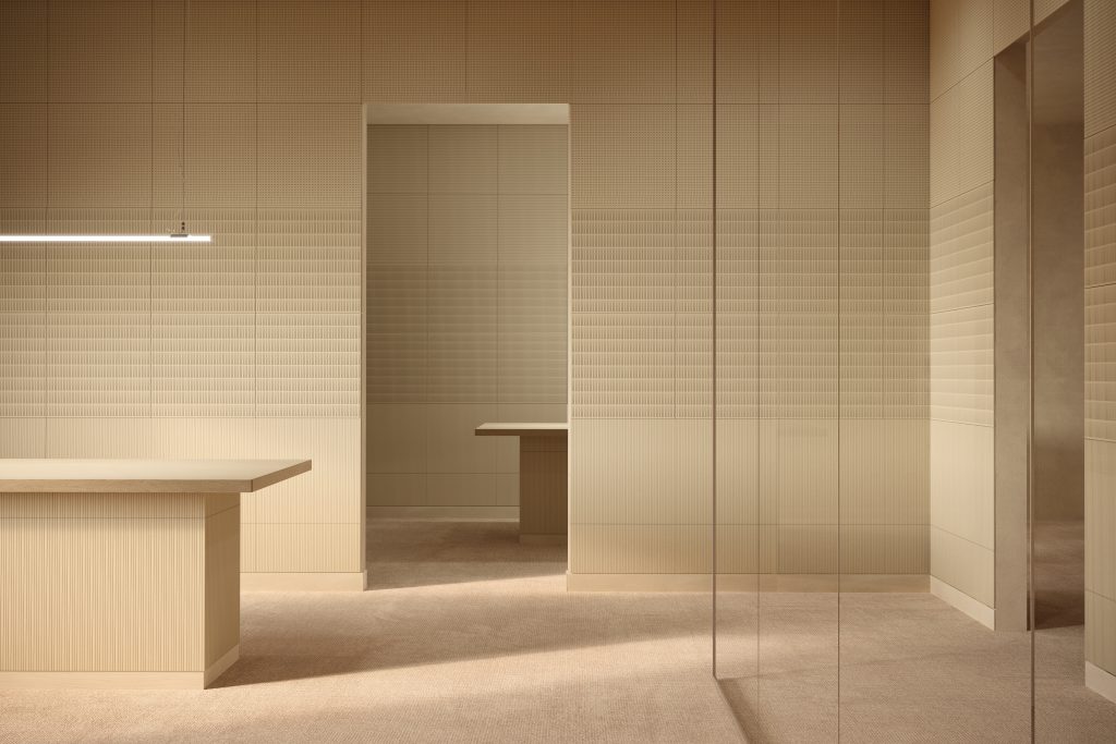 Sustainable decorative panels by Alted Materials made with HONEXT recycled boards