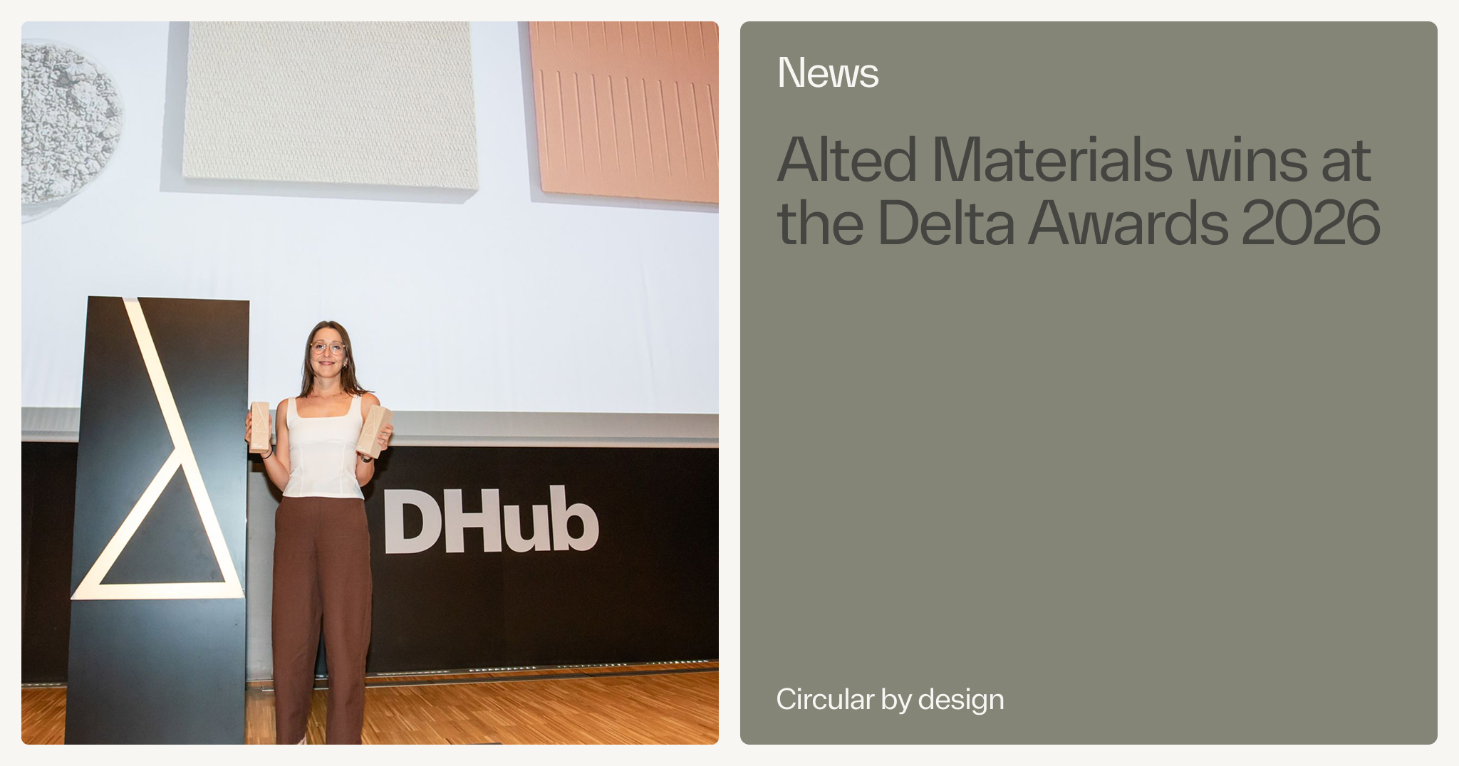 Silver Delta Award received by ALTED Materials for H01